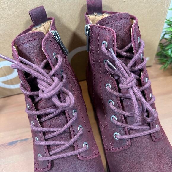 Earth Janel Leather Lace Up Ankle Boots Size 7.5 - Picture 5 of 11